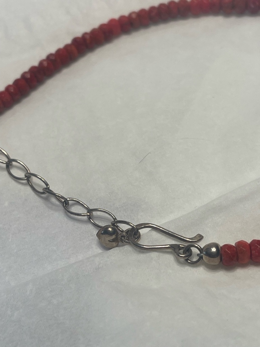Red Jasper Statement Stone Pendant Necklace - Women Jewelry - Picture 5 of 5